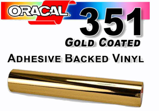 Oracal 351 chrome metallic gold (both sides) 12\" X 12\" sheet